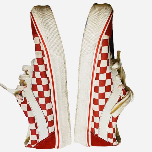 Vans Ultra Cush Racing Red Checkerboard Skate Shoes Unisex Men’s 8/Women’s 9.5 - Picture 5 of 8